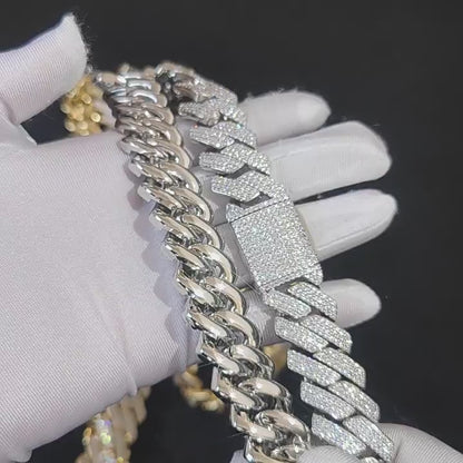 20mm Cuban Choker Chain - 5A CZ Iced Out 18K Gold Plated